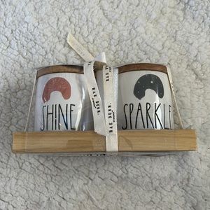 Rae Dunn shine sparkle canisters